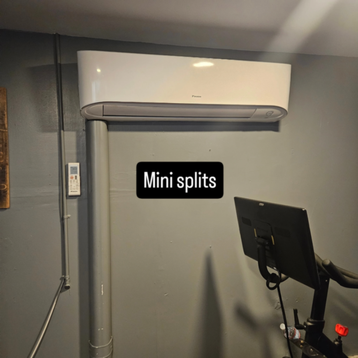 Ductless mini-split system installed by DC Air and Heating in the Antelope Valley
