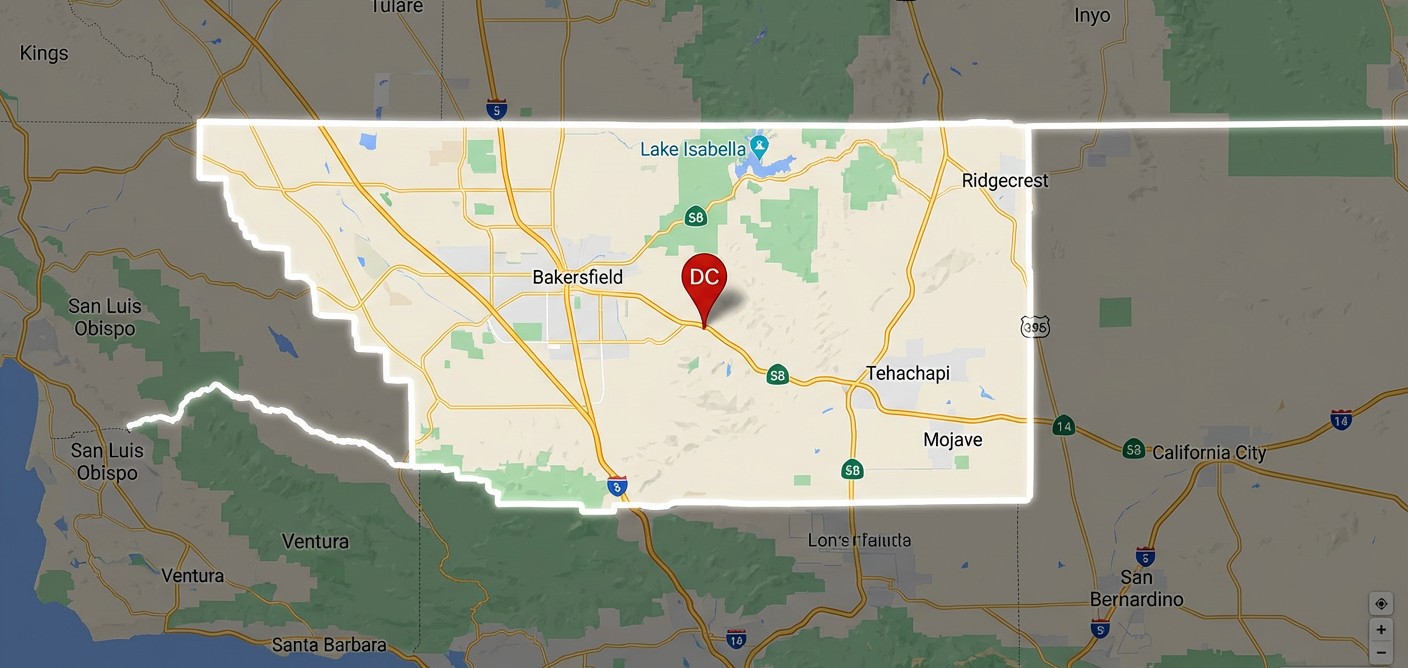 Kern County service area